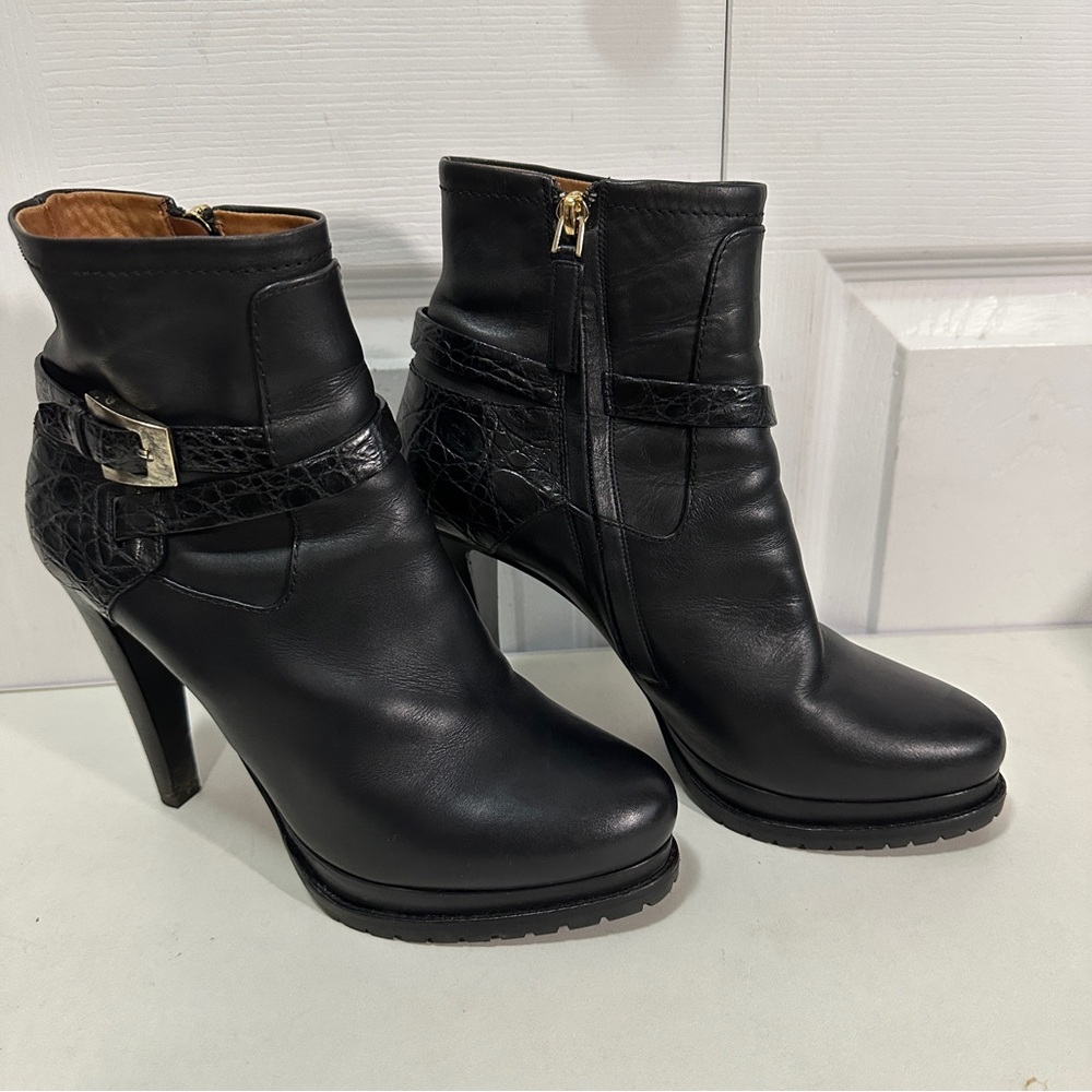 Giorgio Armani Black Ankle Booties - Picture 2 of 9